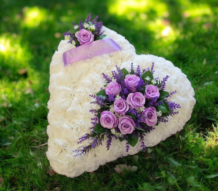 Heart funeral tribute