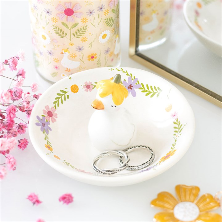 Cute Duck Ceramic Trinket Dish
