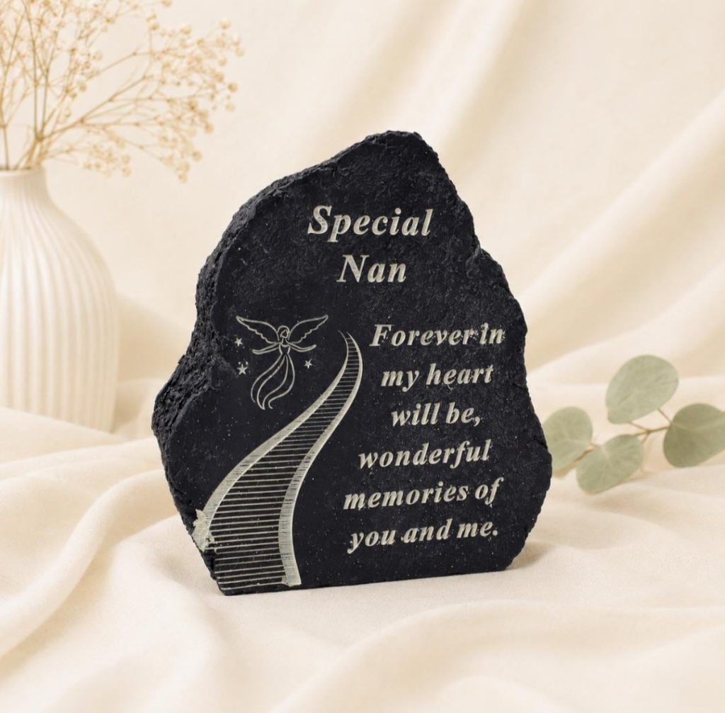 Nan Graveside Memorial Ornament - Stairway to Heaven Plaque