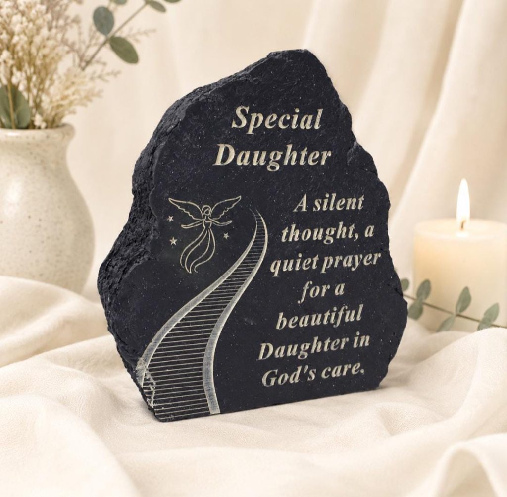 Daughter Graveside Memorial Ornament - Stairway to Heaven Plaque