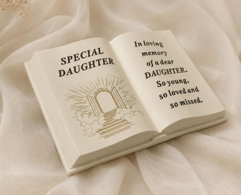 Daughter Graveside Memorial Ornament - Stairway Book