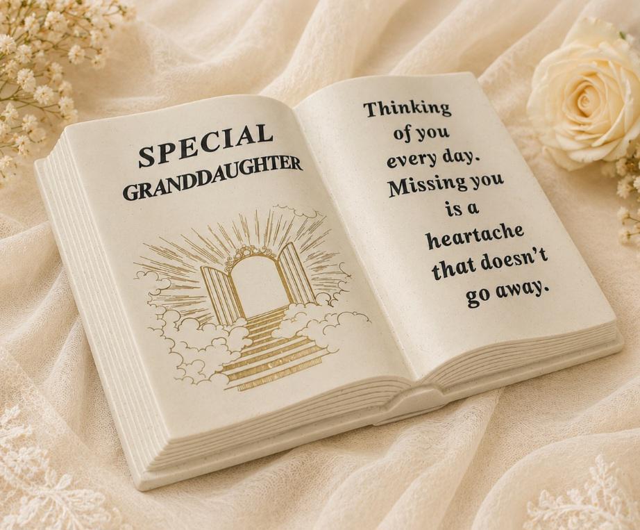 Granddaughter Graveside Memorial Ornament - Stairway Book